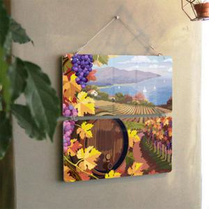 아트박스/꾸밈 nk322-멀티아크릴액자_포도가있는풍경화(2단)