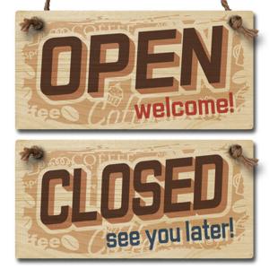 아트박스/뭉키데코 나무 오픈클로즈 양면 우드 팻말 안내판 표지