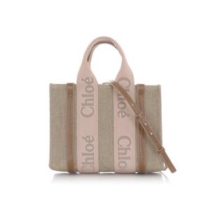 25FW C23AS397L17 26Y 끌로에 우디 핑크 베이지 스몰 토트백