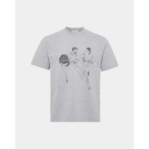 JW앤더슨 반팔 티셔츠 JT0303PG1510 945 Mid grey melange