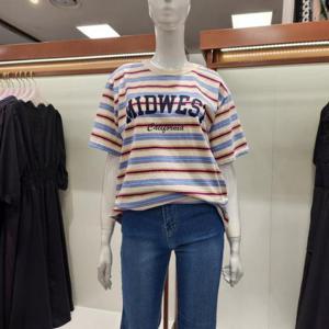 수스 HC04 단가라 웨스트 라운드 티셔츠 S252BTS660