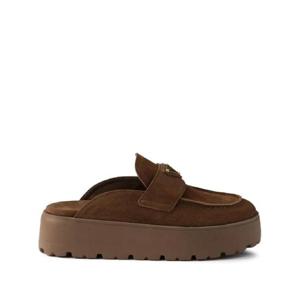 26 SS 프라다 스웨이드 플랫폼 뮬 1XZ778F045054 TP437573533