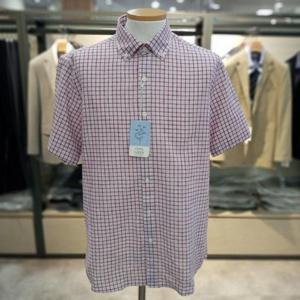 트레몰로 HC10 베이직 마 체크 반팔 남방 TRNNS5M2261