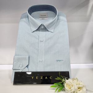 [예작]예작YYJ3SBS164 깔끔 슬림핏 미니체크 코튼폴리 긴팔셔츠_