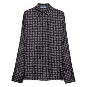 26 SS 프라다 페이즐리 프린트 실크 셔츠 P415HSOOO15GG TP441518273