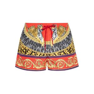 26 SS 베르사체 타이거 프린트 드로스트링 스윔 쇼츠 10188831A15945 TP441573193