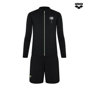 아레나 코코스 릴렉스핏 집업 래쉬가드 세트 A5BM1PC10 BLK