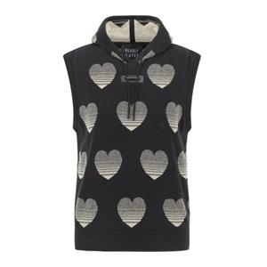 [파리게이츠]521E3SV201-여성 하트 패턴 후드 베스트-(25년가을)