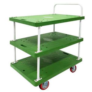 대차수레 대형 3단대차 스틸파이프 녹색 핸드카트 기본바퀴