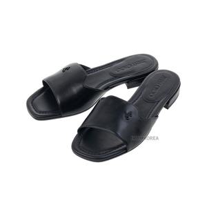 [지미추] SS25 여성 스퀘어 오픈 샌들 DINA FLAT NAPPA BLACK