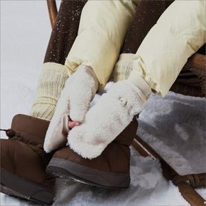 내셔널지오그래픽 N253AGL550 덤블 미튼 장갑 IVORY