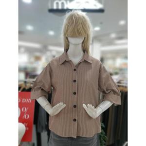 무자크 세이브존09 단가라배색 7부 블라우스 MP6WBL18