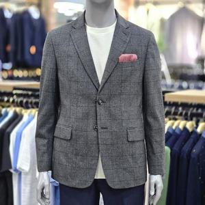 런던포그 세이브존04 체크져지 다크그레이 자켓 LJFJS703