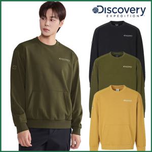 디스커버리 (DXMT27054) 스몰 로고 그래픽 맨투맨