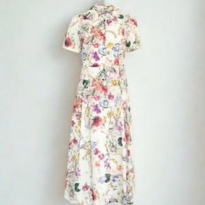 [비꼴리끄]코튼 라운드 카라 반소매 원피스 B252WO3350