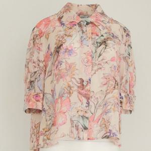 [비꼴리끄]A라인 퍼프소매 블라우스 B252WB1120