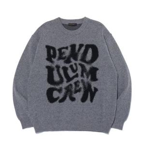 리트머스 HC38 레터링 라운드 니트 LP9SU938