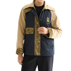 [비꼴리끄(여성)]데님 코듀로이 배색 자켓 B244DJ2010