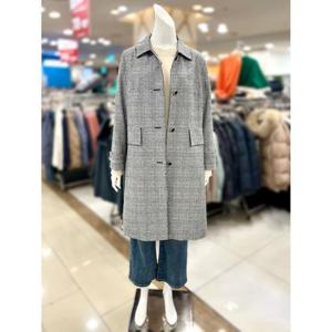 소고 세이브존01 체크 롱 바 바리 코트 TH1YA03