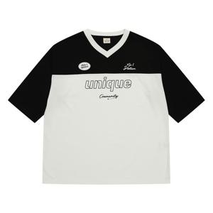 [에꼴리에]오버핏 7부 블록코어티24Qt482