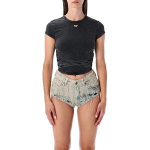 디젤 반팔 티셔츠 A195200KIBY 02A BLACK WASHED