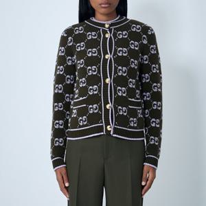 26 SS 구찌 GG 올오버 자카드 크루넥 버튼 부클레 713300 XKCNA 3039