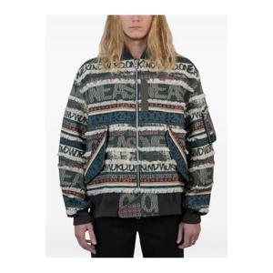 26 SS 사카이 X 에릭 헤이즈 자카드 패턴 봄버 재킷 2302960M551 TP443413474