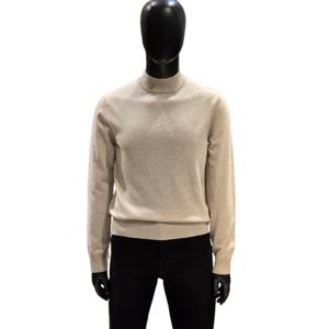 [바쏘]FW  라이트 베이지  데일리 울 케시미어 모크 넥 니트BSZ4WN88L