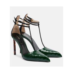 톰포드 스네이크 이펙트 레더 펌프스 P01098459