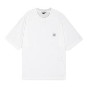 [꼬르소밀라노] 스톤아일랜드 남성 로고 패치 화이트 반팔티 801521544 V0001