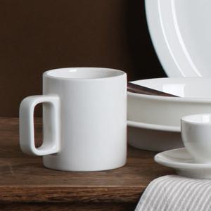 시라쿠스 뉴욕 화이트 일자 머그잔 320ml 1P