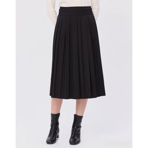 헤지스 여성 24FW 클리어런스스테디셀러블랙 플리츠 스커트 WSSK4D905BK