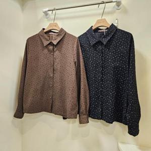 스테파니 HC07 스웨이드 튤립 프린트 남방 A25SH5402