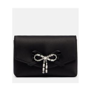 지미추 Soft Bow 미니 임벨리시드 새틴 클러치 P01103939