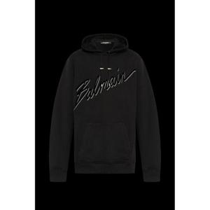 Balmain 벨벳 로고 후드티 EH1JT047BC86EAP TP565489231