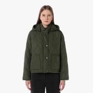 [라코스테공식] 여성 크롭 웨이브 퀼팅 점퍼 BF232E-54N BMY