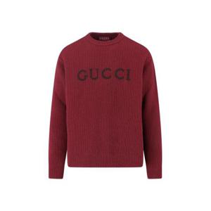 구찌 울 캐시미어 립 니트 스웨터 833499 XKEYJ 6005 Red