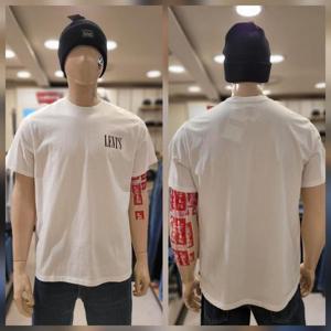 리바이스 공용 릴렉스핏 로고 반팔 티셔츠 16143-1996