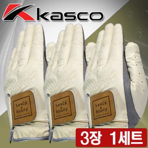 [카스코] KASCO 루이스앤보니 양피 골프장갑 (정품) KGF726 3장 1세트