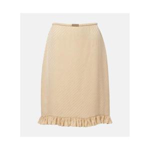 구찌 Interlocking G 실크 미디 스커트 P01119290