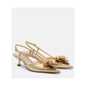 지미추 Mimmi 50 레더 슬링백 펌프스 P01125196