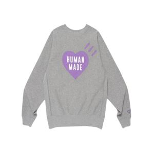 휴먼메이드 하트 스웨트 셔츠 맨투맨 그레이 HM30CS086