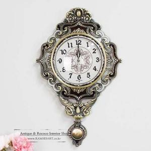 빅토리아c555 무소음 밤색 080215961 무소음 선물 양면시계 모던시계 앤틱시계