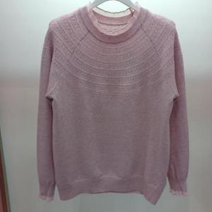 Latium HC06 스판 부드럽고 얇은 레이스넥 로우 반목폴라 니트티 T2613sw07P