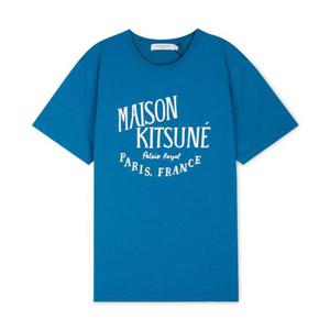 메종키츠네 남성 팔레 로얄 사파이어 반팔티 LM00113KJ0008 SAP
