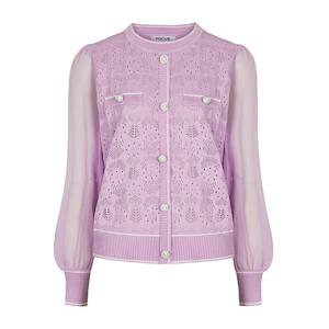 [포커스]진주버튼스카시배색니트 PBVFF4S1KT2061