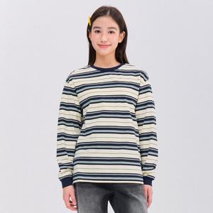 [오션스카이] 공용 스트라이프 긴팔 티셔츠-EEJB5113B04