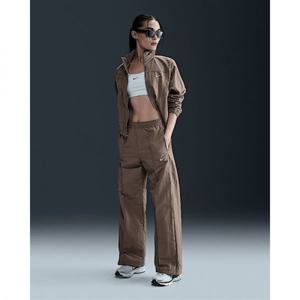 나이키 스포츠웨어 에브리씽 우븐 여성 미드라이즈 오픈 헴 팬츠 - 밍크 브라운화이트 FQ3589-233 273539