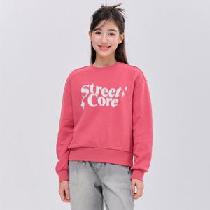 [오션스카이]여아 레터링 크롭 맨투맨 티셔츠-FAJG5159B0P