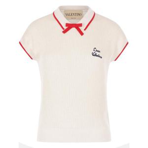 발렌티노 가라바니 블라우스 8B3KC66T9JV BRS White